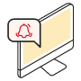 Illustration Notification par SMS et E-mail pour vous et vos clients